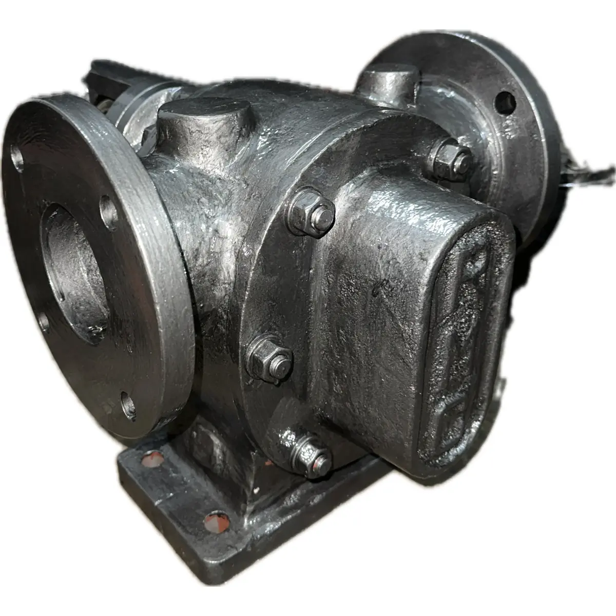 3x3 Helical Gear Pump - Side View